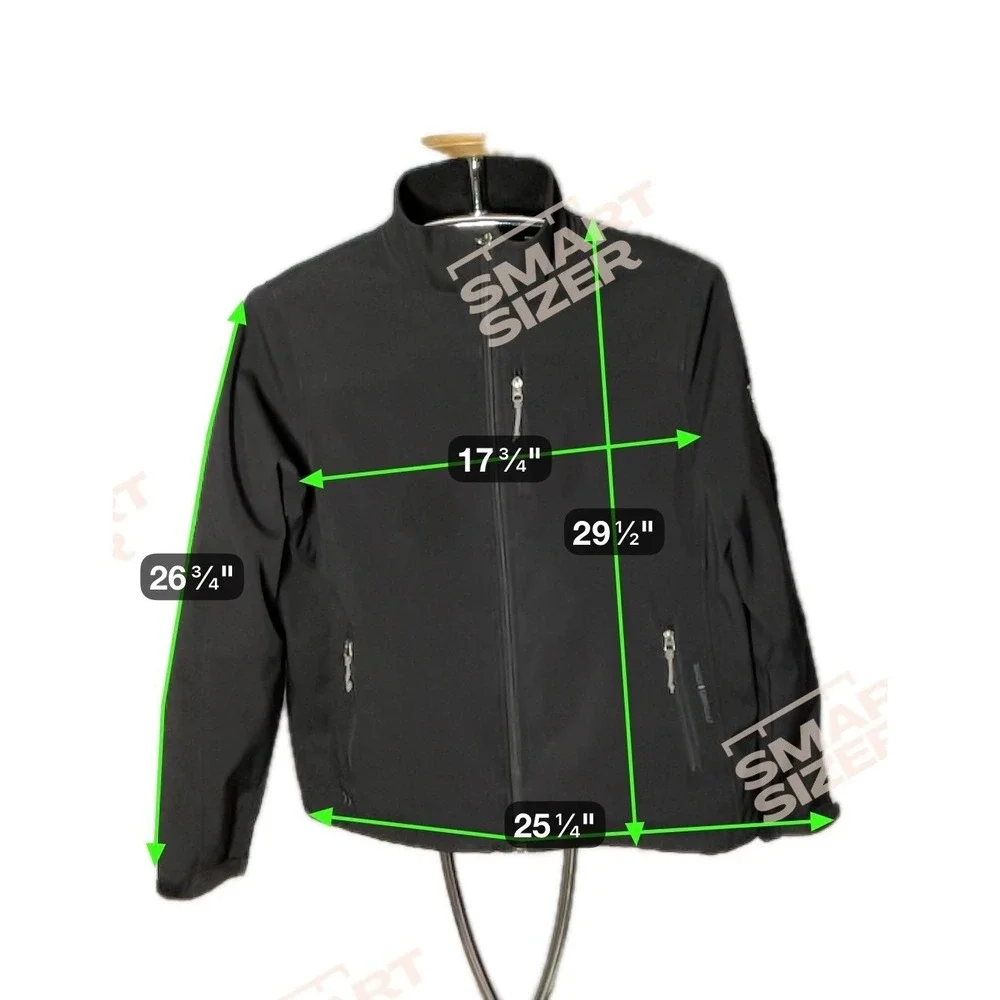Black‎ Outdoor Double Diamond Softshell Jacket Mens L Water Resistant Workwear